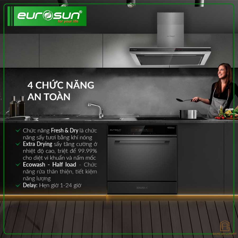 Máy Rửa Bát Eurosun - SMS58EU09BT