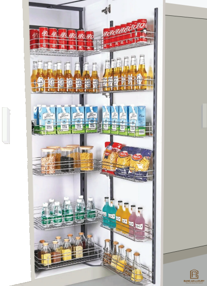 GIÁ TỦ ĐỒ KHÔ 6 TẦNG CAO CẤP AROKI NAN TRÒN – MÃ ARK 450