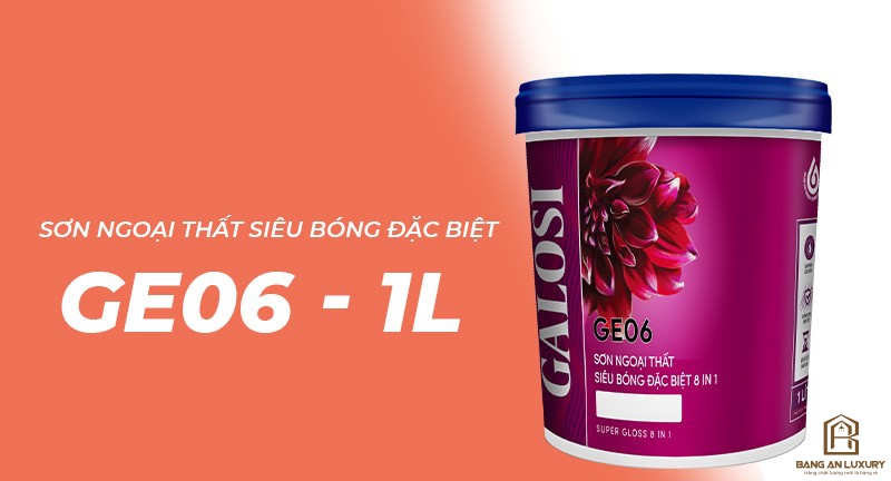 Sơn ngoại thất siêu bóng đặc biệt 8 in 1 GE06 (Lon 1L) thumb