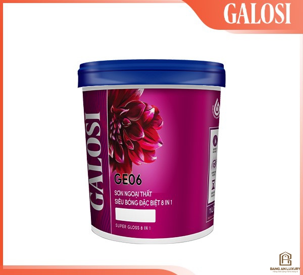 Sơn ngoại thất siêu bóng đặc biệt 8 in 1 GE06 (Lon 1L)