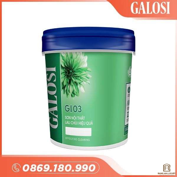 Sơn nội thất lau chùi hiệu quả GI03 (lon 5L)
