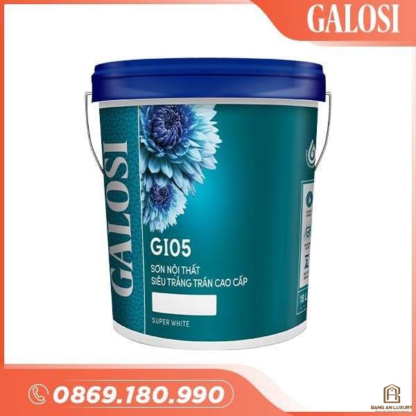 Sơn siêu trắng trần nội thất cao cấp GI05 (Thùng 18L)