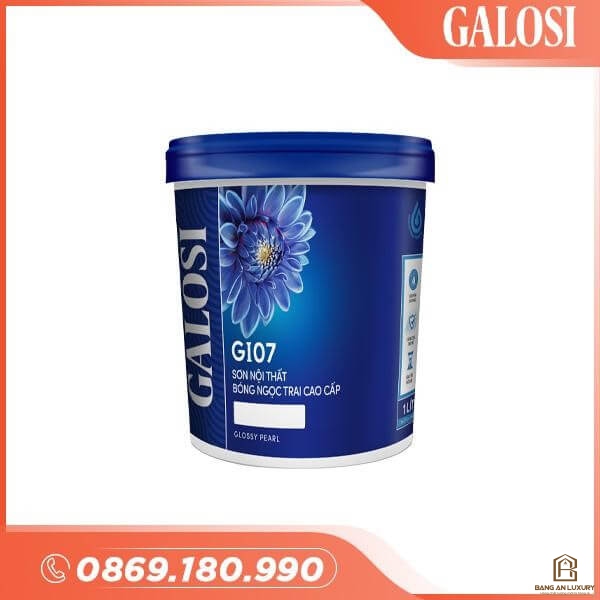 Sơn nội thất bóng ngọc trai cao cấp GI07 (Lon 1L)