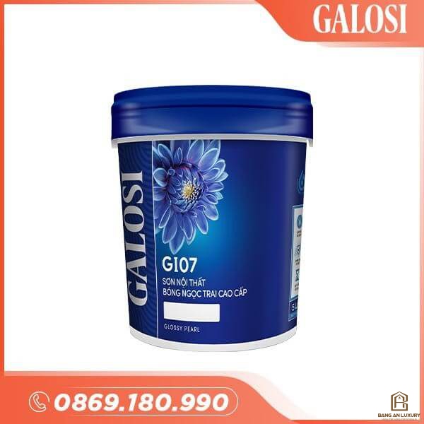 Sơn nội thất bóng ngọc trai cao cấp GI07 (Lon 5L)