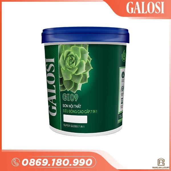 Sơn nội thất siêu bóng cao cấp 7 in 1 GI09 (Lon 1L)