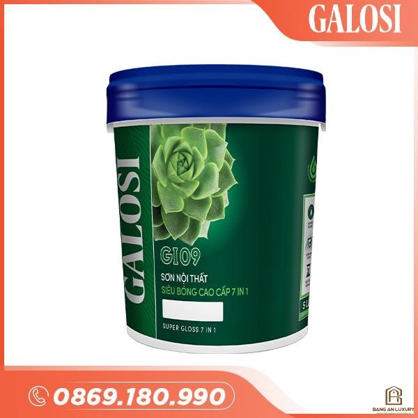 Sơn nội thất siêu bóng cao cấp 7 in 1 GI09 (Lon 5L)