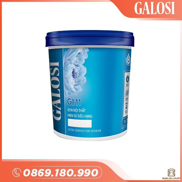 Sơn nội thất men sứ siêu hạng GI11 (Lon 1L)