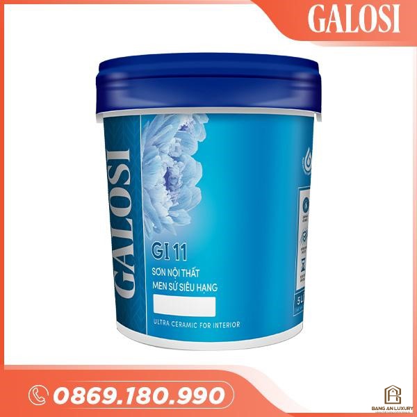 Sơn nội thất men sứ siêu hạng GI11 (Lon 5L)