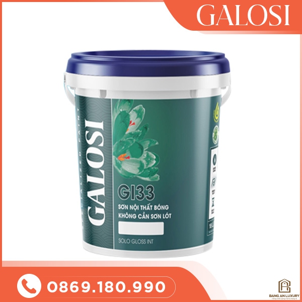 Sơn nội thất bóng không cần sơn lót GI33 (Lon 5L)