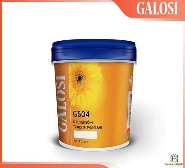 Sơn siêu bóng trang trí phủ clear GS04 (Lon 5L)