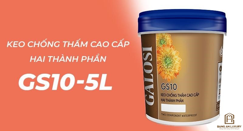 Keo chống thấm cao cấp hai thành phần GS10 (Lon 5L) thumb