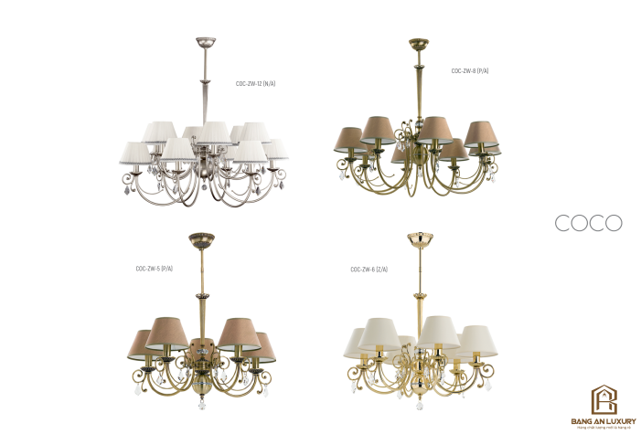 ĐÈN CHÙM THIẾT KẾ PHONG CÁCH CHÂU ÂU CỔ ĐIỂN - BANG AN LUXURY thumb