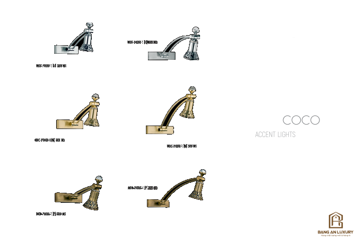 ĐÈN GẮN TƯỜNG PHONG CÁCH HIỆN ĐẠI - BANG AN LUXURY thumb