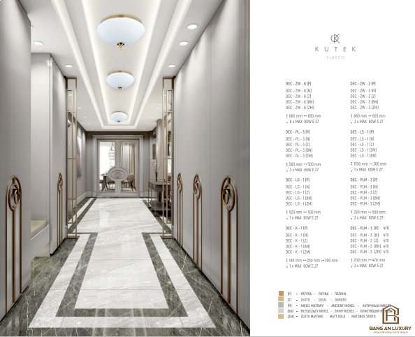 ĐÈN ỐP TRẦN PHONG CÁCH HIỆN ĐẠI - BANG AN LUXURY