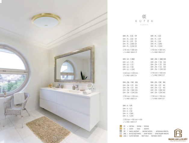 ĐÈN ỐP TRẦN PHONG CÁCH HIỆN ĐẠI TỐI GIẢN - BANG AN LUXURY