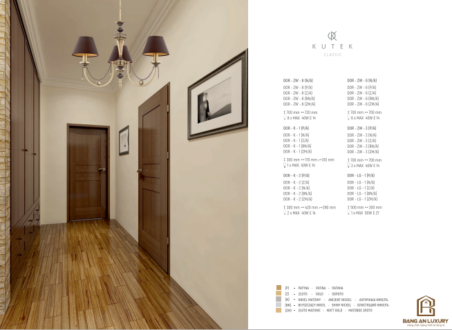 ĐÈN CHÙM THIẾT KẾ PHONG CÁCH CHÂU ÂU CỔ ĐIỂN - BANG AN LUXURY