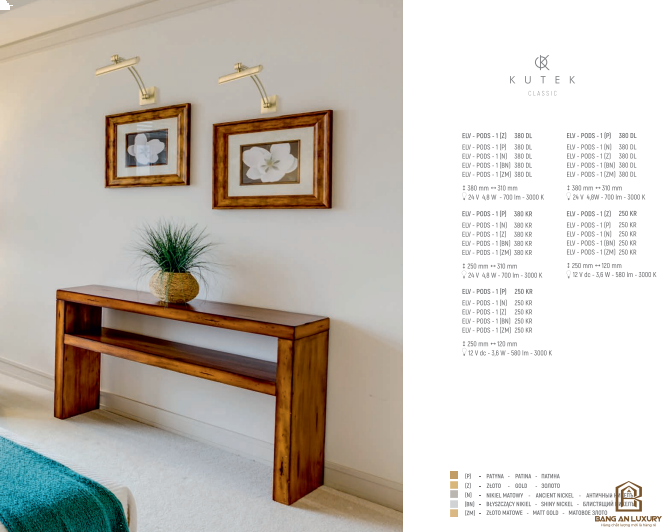 ĐÈN GẮN TƯỜNG PHONG CÁCH HIỆN ĐẠI - BANG AN LUXURY