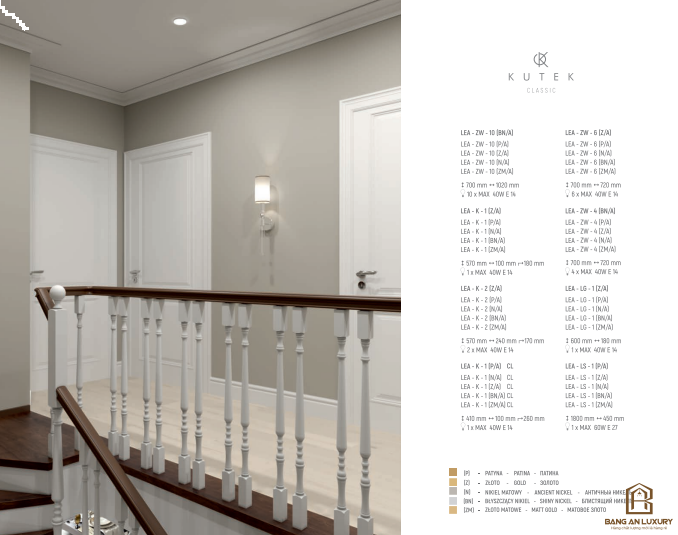 ĐÈN GẮN TƯỜNG THIẾT KẾ PHONG CÁCH HIỆN ĐẠI, TỐI GIẢN