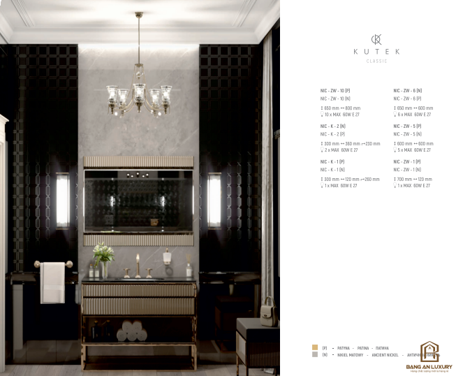 ĐÈN CHÙM PHA LÊ MANG PHONG CÁCH TÂN CỔ ĐIỂN - BANG AN LUXURY