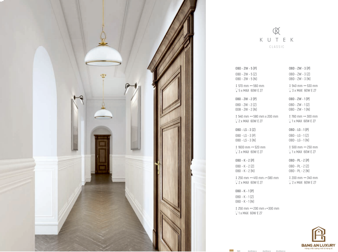 ĐÈN CHÙM PHONG CÁCH BẮC ÂU - BANG AN LUXURY