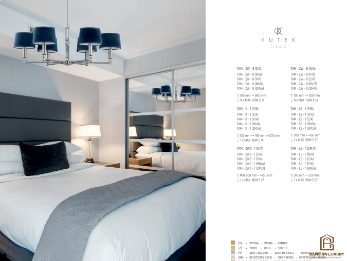 ĐÈN CHÙM TRANG TRÍ PHONG CÁCH HIỆN ĐẠI - BANG AN LUXURY