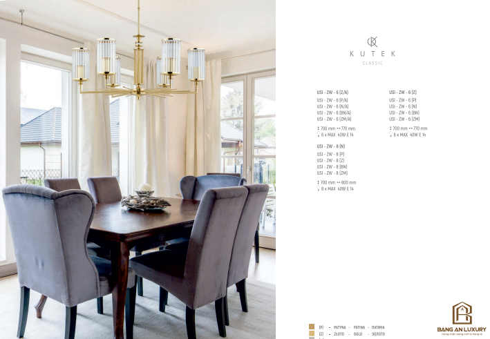 ĐÈN CHÙM PHONG CÁCH HIỆN ĐẠI - BANG AN LUXURY