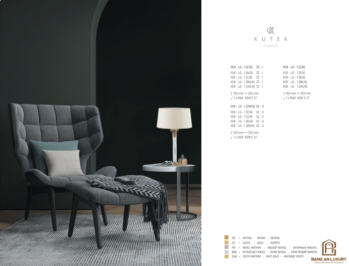 ĐÈN ĐỂ BÀN PHONG CÁCH CỔ ĐIỂN- BANG AN LUXURY