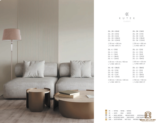 ĐÈN CÂY PHONG CÁCH HIỆN ĐẠI TỐI GIẢN - BANG AN LUXURY