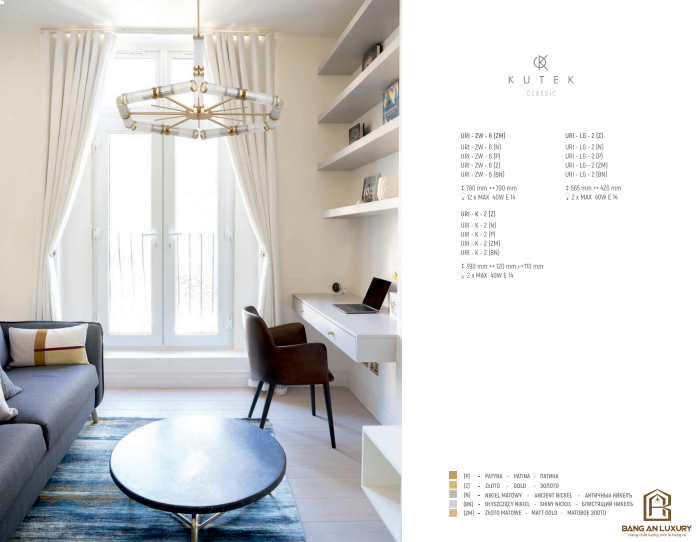 ĐÈN CHÙM PHONG CÁCH HIỆN ĐẠI - BANG AN LUXURY