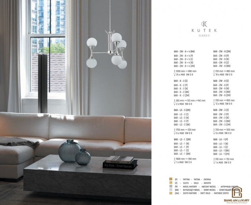 ĐÈN TRẦN PHONG CÁCH SANG TRỌNG HIỆN ĐẠI - BANG AN LUXURY