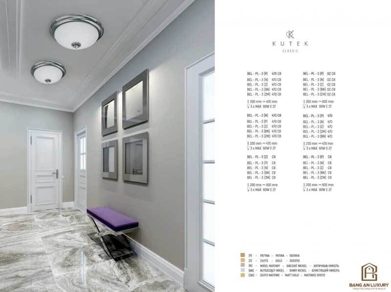 ĐÈN TRẦN MÂM TRÒN - BANG AN LUXURY