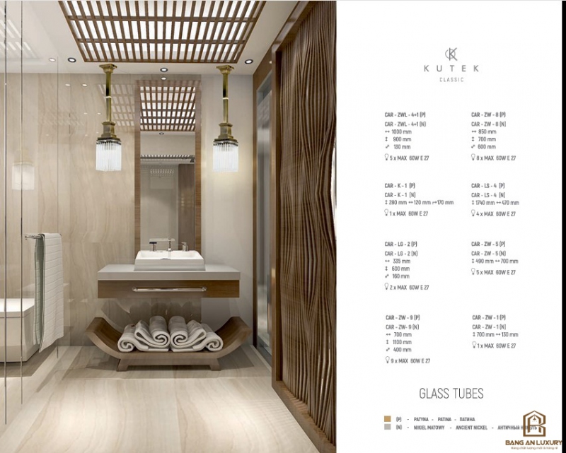 ĐÈN THẢ TRANG TRÍ NỘI THẤT PHONG CÁCH MỸ - BANG AN LUXURY