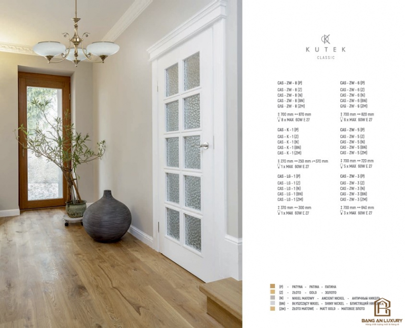 ĐÈN CHÙM THIẾT KẾ PHONG CÁCH CHÂU ÂU - BANG AN LUXURY