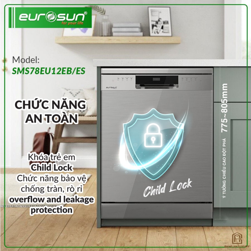 Máy Rửa Bát Eurosun - SMS78EU12ES Serial 7
