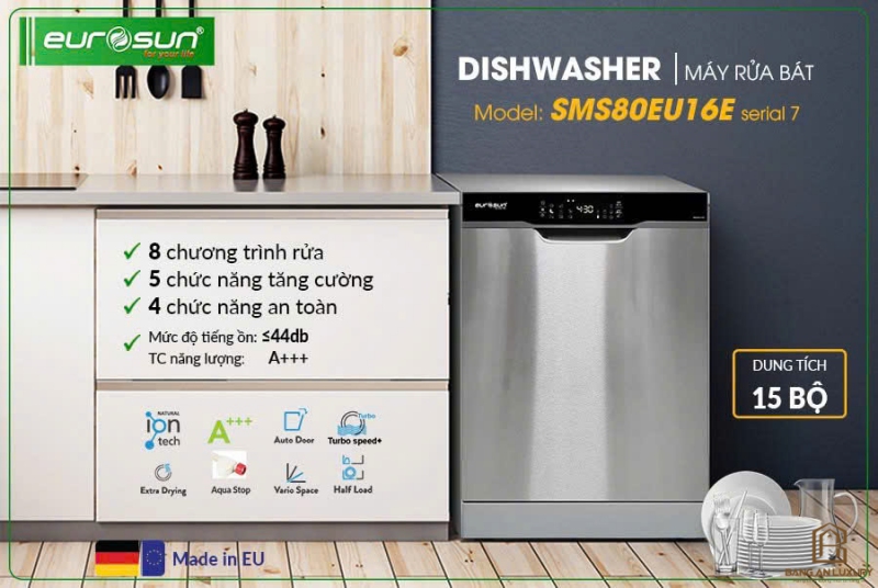 Máy Rửa Bát Eurosun - SMS80EU16E