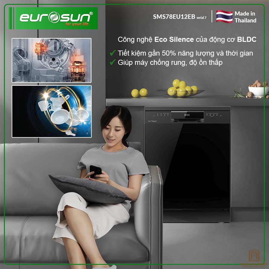 Máy Rửa Bát Eurosun - SMS78EU12ES Serial 7