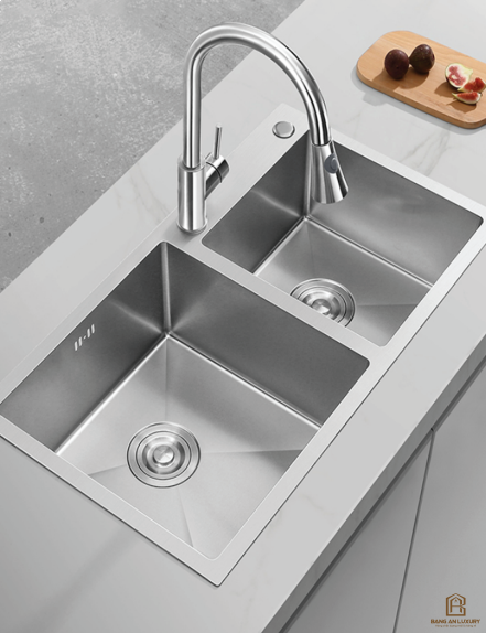 CHẬU RỬA INOX SUS 304 CAO CẤP AROKI – MÃ ARK 8045