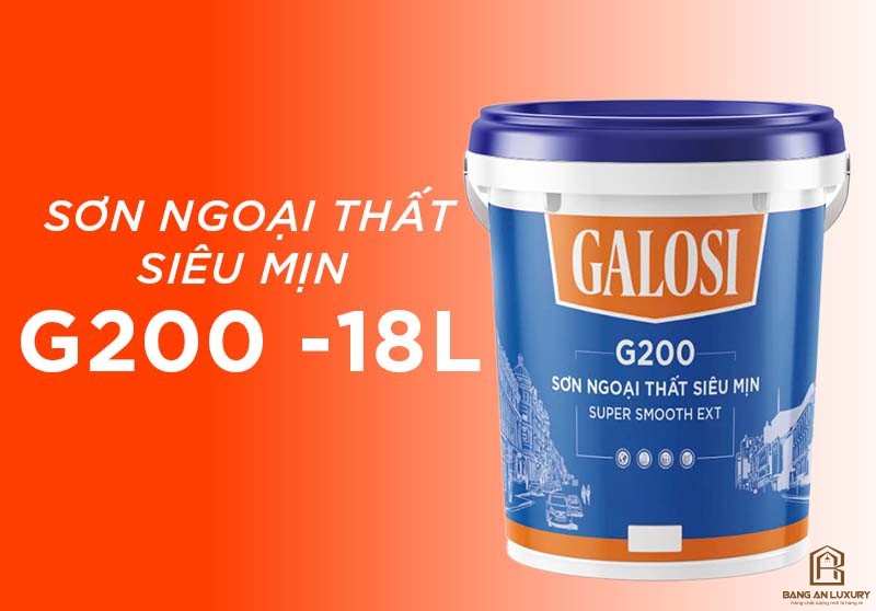 Sơn ngoại thất siêu mịn G200 (Thùng 18L)