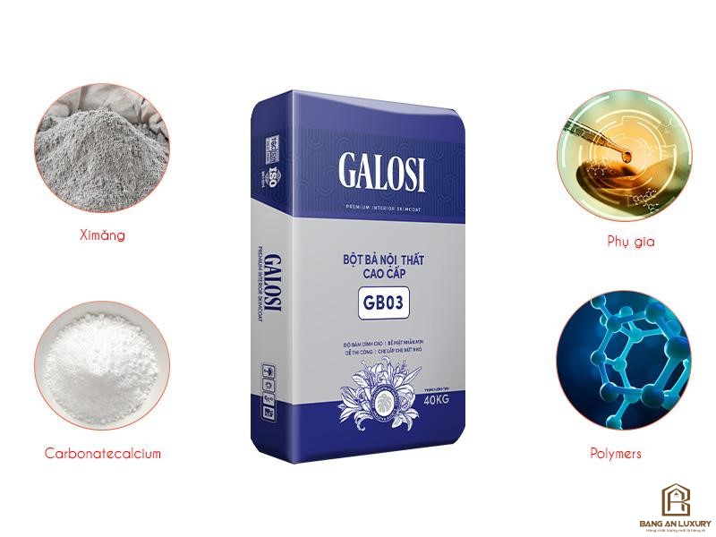 Bột bả nội thất đặc biệt GB03