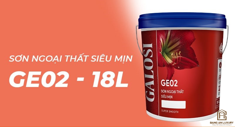 Sơn ngoại thất siêu mịn GE02 (Thùng 18L)