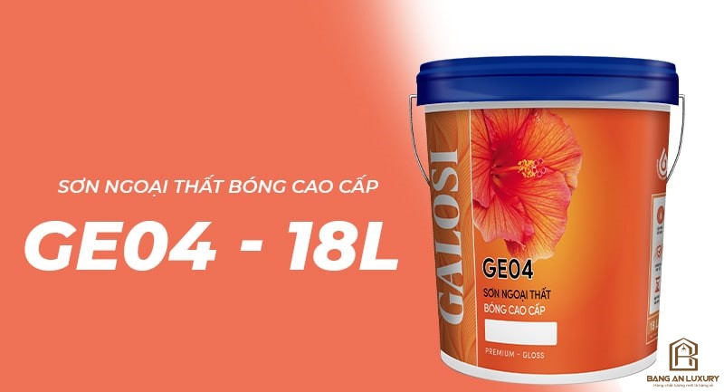 Sơn ngoại thất bóng cao cấp GE04 (Thùng 18L)