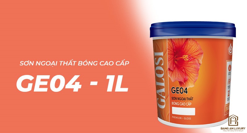 Sơn ngoại thất bóng cao cấp GE04 (Lon 1L)