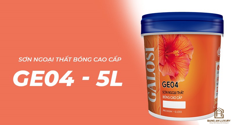 Sơn ngoại thất bóng cao cấp GE04 (Lon 5L)