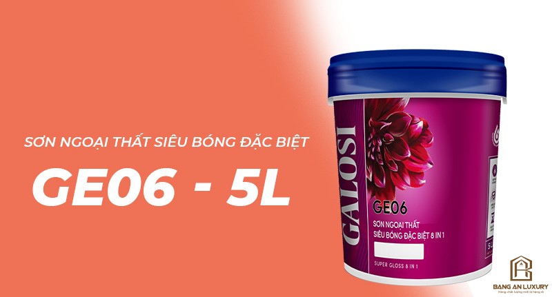 Sơn ngoại thất siêu bóng đặc biệt 8 in 1 GE06 (lon 5L)