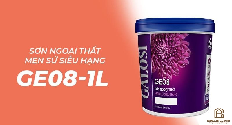 Sơn ngoại thất men sứ siêu hạng GE08 (Lon 1L)