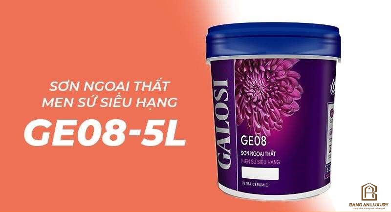 Sơn ngoại thất men sứ siêu hạng GE08 (Lon 5L)