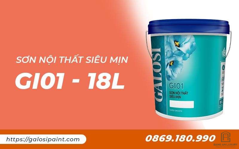 Sơn nội thất siêu mịn GI01 (Thùng 18L)