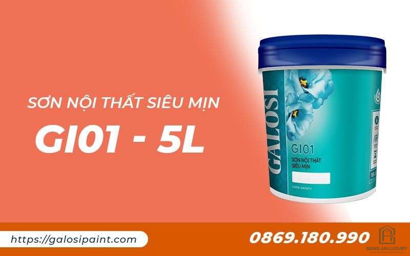 Sơn nội thất siêu mịn GI01 (lon 5L)