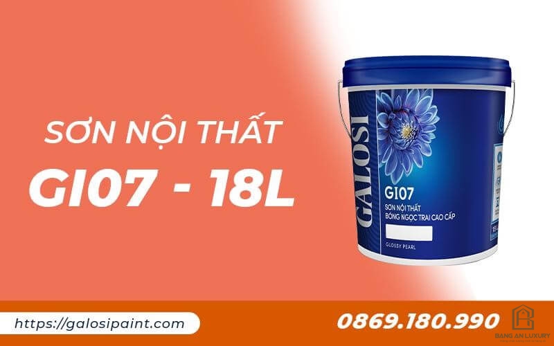 Sơn nội thất bóng ngọc trai cao cấp GI07 (Thùng 18L)