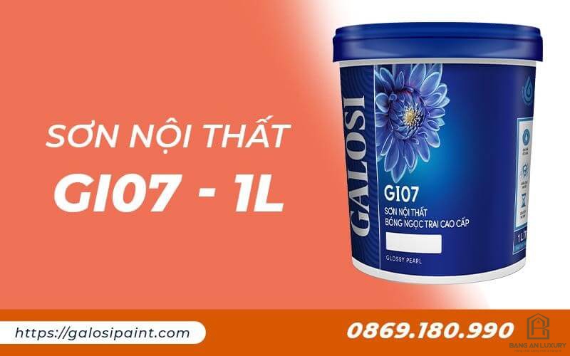 Sơn nội thất bóng ngọc trai cao cấp GI07 (Lon 1L)